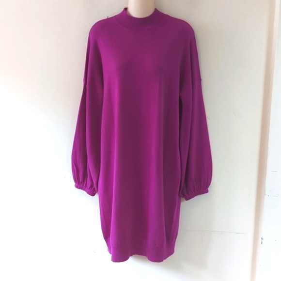 Universal Standard for J. Crew Wool Blend Sweater Dress M - Picture 6 of 16